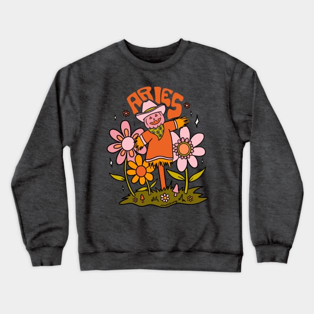 Aries Scarecrow Crewneck Sweatshirt by Doodle by Meg